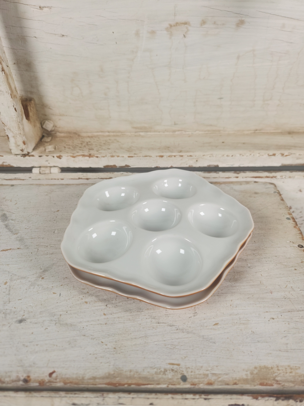 Vintage Luzifer Bauscher Weiden Escargot Snail Serving Dish , Pair | Appetizer